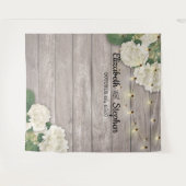 Bindende foto Achtergrond Hydrangea Licht hout Wandkleed (Voorkant (horizontaal))