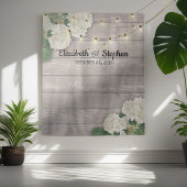 Bindende foto Achtergrond Hydrangea Licht hout Wandkleed