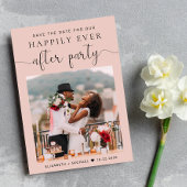 Bindende foto Blush Reception Sparen de Datum Aankondiging