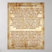 Bindende gebeden voor breukstrepen. poster (Voorkant)