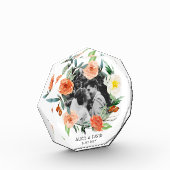 Bindende herinneringen Waterverf Floral Wreath Nam Fotoblokken (Links)