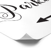 Bindende het Parkeren Richting Onderteken LinkerPi Poster (Hoek)