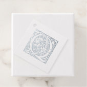 Bindende Jubileum monogram verlicht letter Q Bedankjes Labels (Met doos)