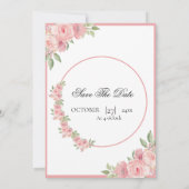 Bindende Kaart florale waterkleurige uitnodigingsk (Achterkant)