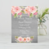 Bindende koraalappelmoer dahlia bloemen rustige mu kaart (Staand voorkant)