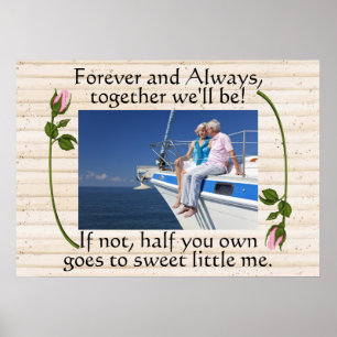 Bindende liefde, huwelijk, Jubileum Humor Poster