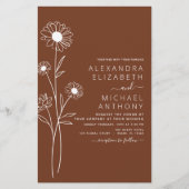 Bindende minimalistische botanische Floral Line Ar (Voorkant)