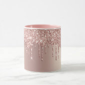 Bindende Mok Roos Gold Blush Glitter Sparkle Drive (Midden)