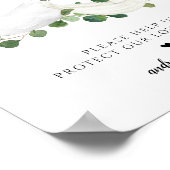 Bindende PPE maskers Sociale Verstoring Waterverf Poster (Hoek)