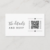 Bindende QR-code RSVP en Kaart Details invoegen (Voorkant)