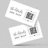 Bindende QR-code RSVP en Kaart Details invoegen