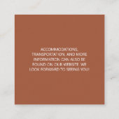 Bindende QR-code Terracotta Enclosure Kaart (Achterkant)