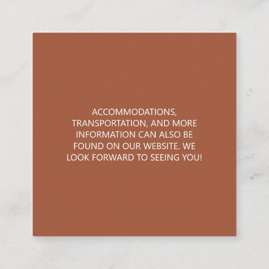 Bindende QR-code Terracotta Enclosure Kaart (Achterkant)