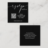 Bindende QR-code zwart en wit Informatiekaartje (Voorkant / Achterkant)