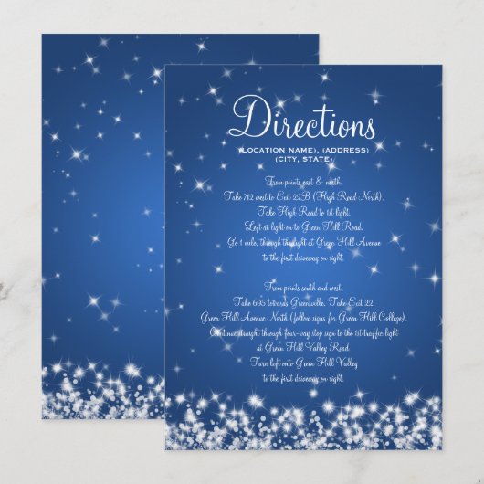 Bindende rijrichtingen Winterblauw Informatiekaartje (Voorkant / Achterkant)