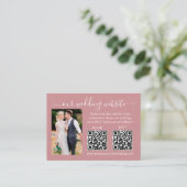Bindende RSVP - Details Foto 2 QR Dusty Roos Informatiekaartje (Staand voorkant)