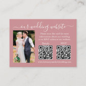 Bindende RSVP - Details Foto 2 QR Dusty Roos Informatiekaartje (Voorkant)