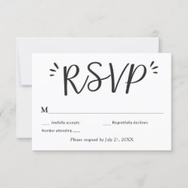 Bindende RSVP-kaart Kaart