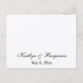 Bindende RSVP Online Eenvoudig elegant Kraft Paper Informatiekaartje (Achterkant)