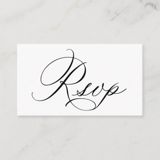 Bindende RSVP QR Code Response Kaart (Voorkant)