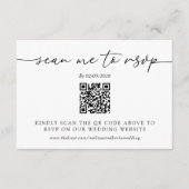 Bindende RSVP QR Code Response Kaart (Voorkant)