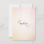 Bindende RSVP Reply Dragonfly Mating Love Heart (Achterkant)