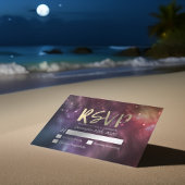 Bindende RSVP Reply Galaxy Nebula Constellations