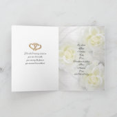 Bindende uitnodiging witte rozen en parels (Binnen)