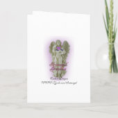 Bindende uitnodiging witte rozen en parels (Achterkant)