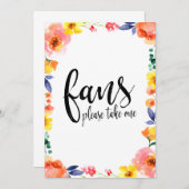 Bindende ventilatorkalligrafie Betaalbare Floral S (Voorkant / Achterkant)