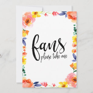 Bindende ventilatorkalligrafie Betaalbare Floral S