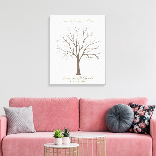 Bindende vingerafdrukstructuur - Klassiek Canvas Afdruk (Insitu (Woonkamer))