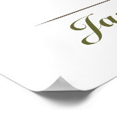 Bindende vingerafdrukstructuur - Klassiek Poster (Hoek)