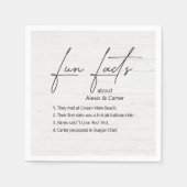 Bindende vlindervloed op gewitwasd hout servet (Voorkant)