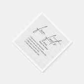 Bindende vlindervloed op gewitwasd hout servet (Hoek)