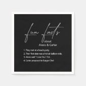 Bindende vun-feesten op zwart servet (Voorkant)