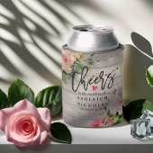 Bindende Waterverf Floral Rustic Wood String Light Blikjeskoeler