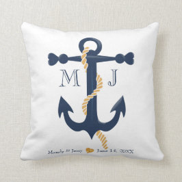 Bindende zeescheepvaart - monogram voor anker kussen