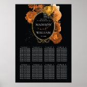 Bindende zwarte en goudkleurige zeegrafiek poster (Voorkant)