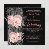 Bindende zwarte peach houtskool kaart (Voorkant / Achterkant)