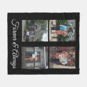 Bindfoto voor altijd en altijd op maat fleece deken (Voorkant (Horizontaal))