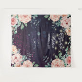 Bindfotoachtergrond Floral Paars Sparkle Wandkleed (Voorkant (horizontaal))