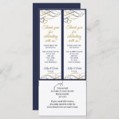 Bindfotoboekjes - Donkere marineblauw en goud (Voorkant / Achterkant)