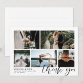 Bindfotocollage kalligrafie Bedankt (Voorkant / Achterkant)