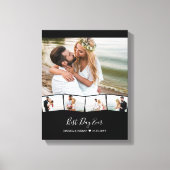 Bindfotocollage Zigzag Afbeelding Strip Aangepast Canvas Afdruk (Voorkant)