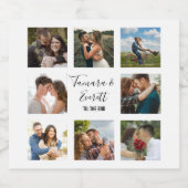 Bindfotocollage zwart-wit bier etiket (Enkel label)