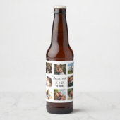 Bindfotocollage zwart-wit bier etiket (Voorkant)