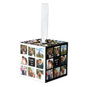 Bindfotocollage zwart-witte kubus ormense decoratie (Voorkant hoekig)