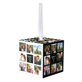 Bindfotocollage zwart-witte kubus ormense decoratie (Achter hoekig)