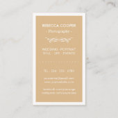 Bindfotografie collage Elegant toffee-kleur Visitekaartje (Achterkant)